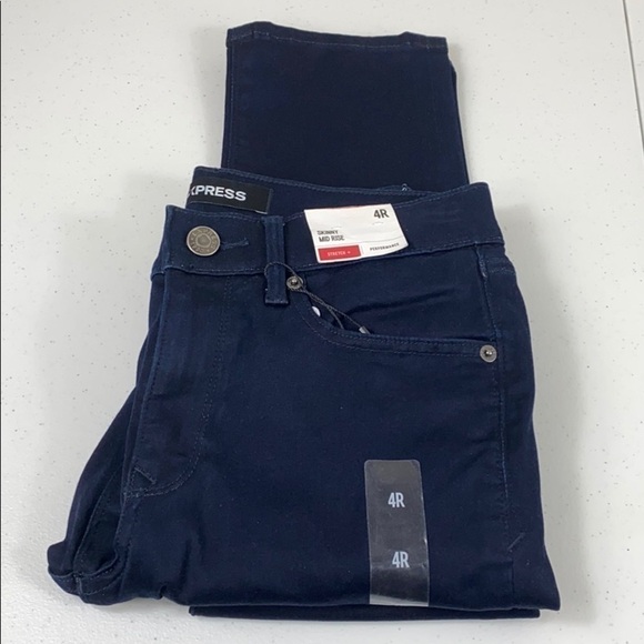 Express Mid Rise Skinny Performance Jean - Picture 2 of 10